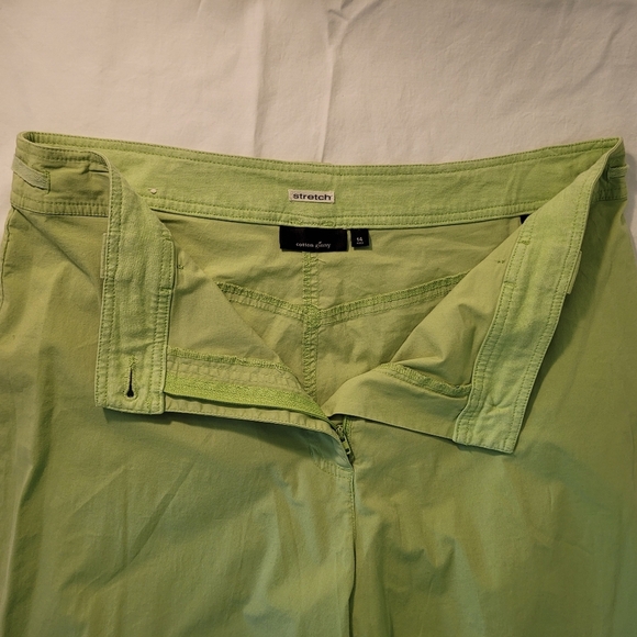 Cotton Ginny Vintage 2 Piece Retro Lime Green Zip Vest (S) and Ankle Pants (14) - Picture 9 of 13